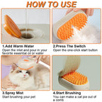 Cat Steam Brush For Shedding